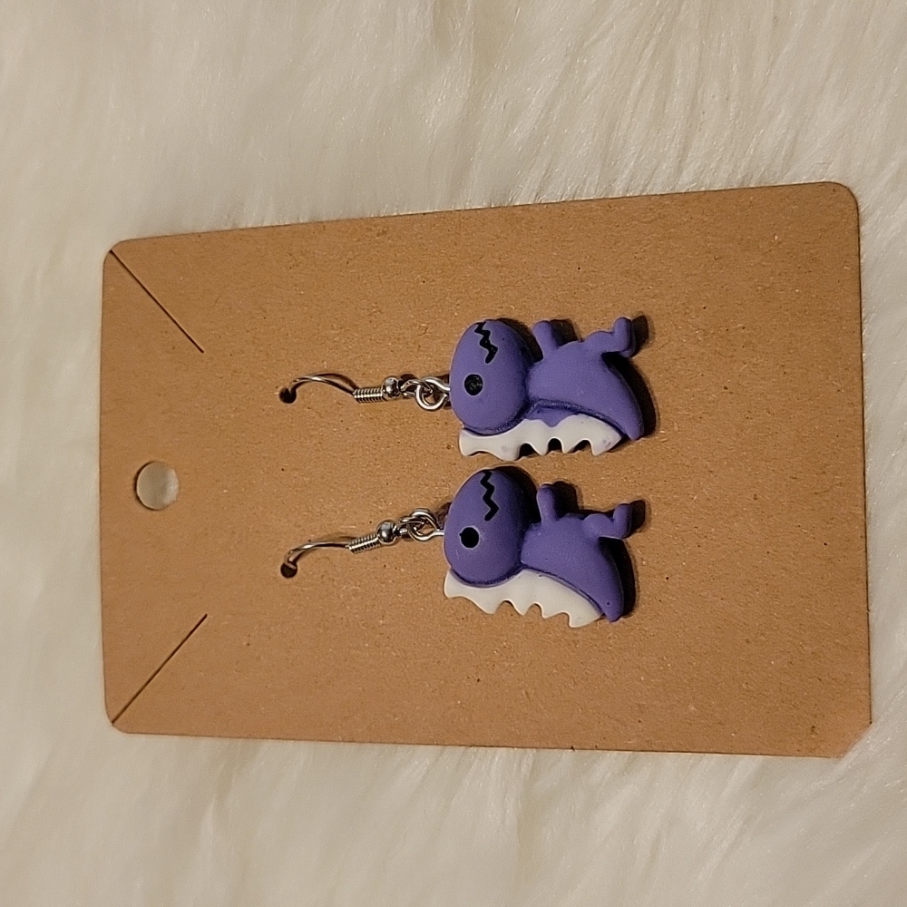 Dinosaur dangling earrings